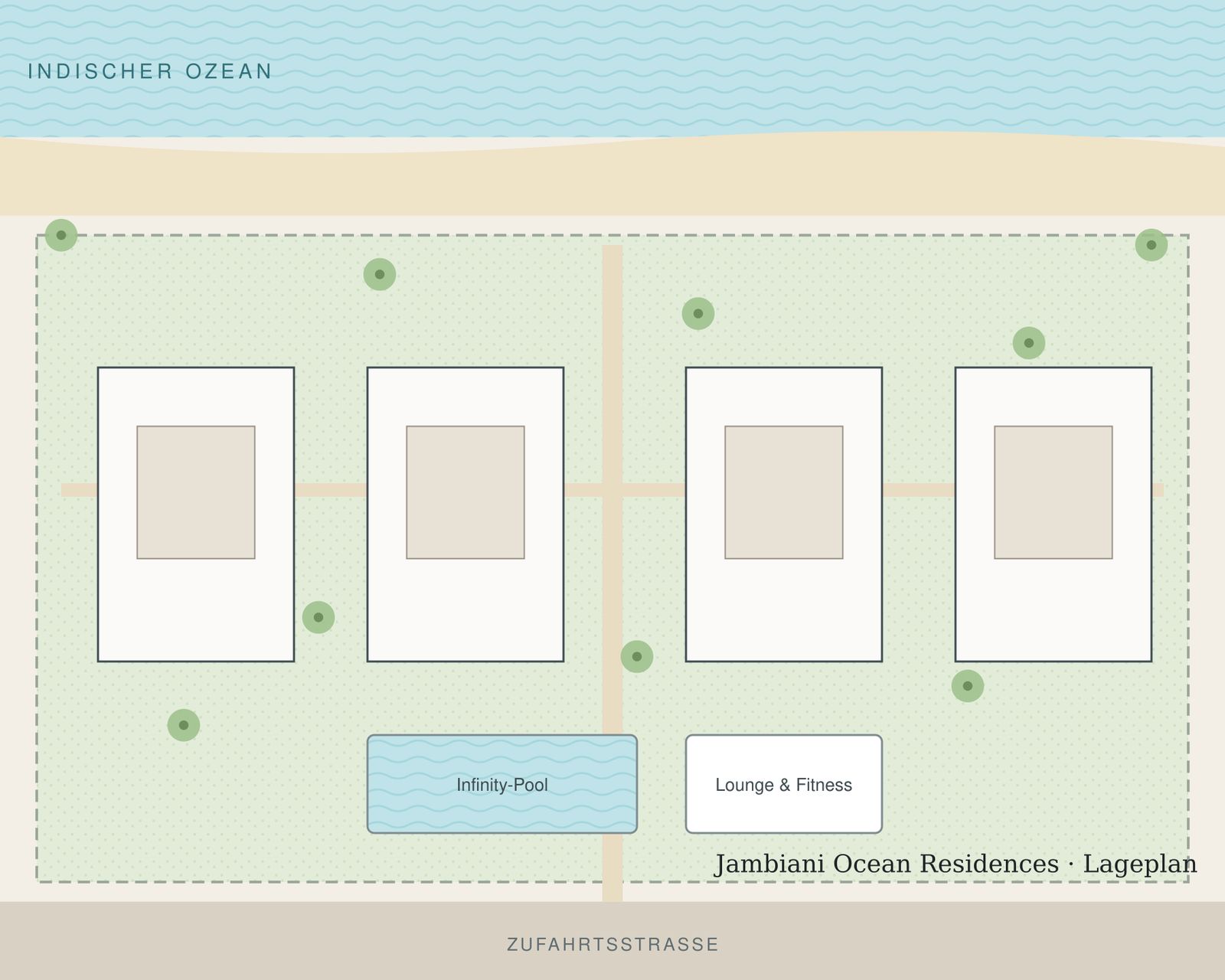 Lageplan Jambiani Ocean Residences